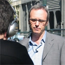 David Clinkston being interviewed