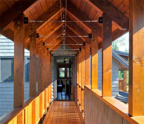 passage made of wood